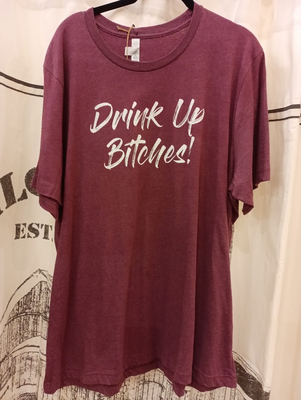 Drink Up Bitches Graphic Tee Size 2XL Bella Canvas NWT